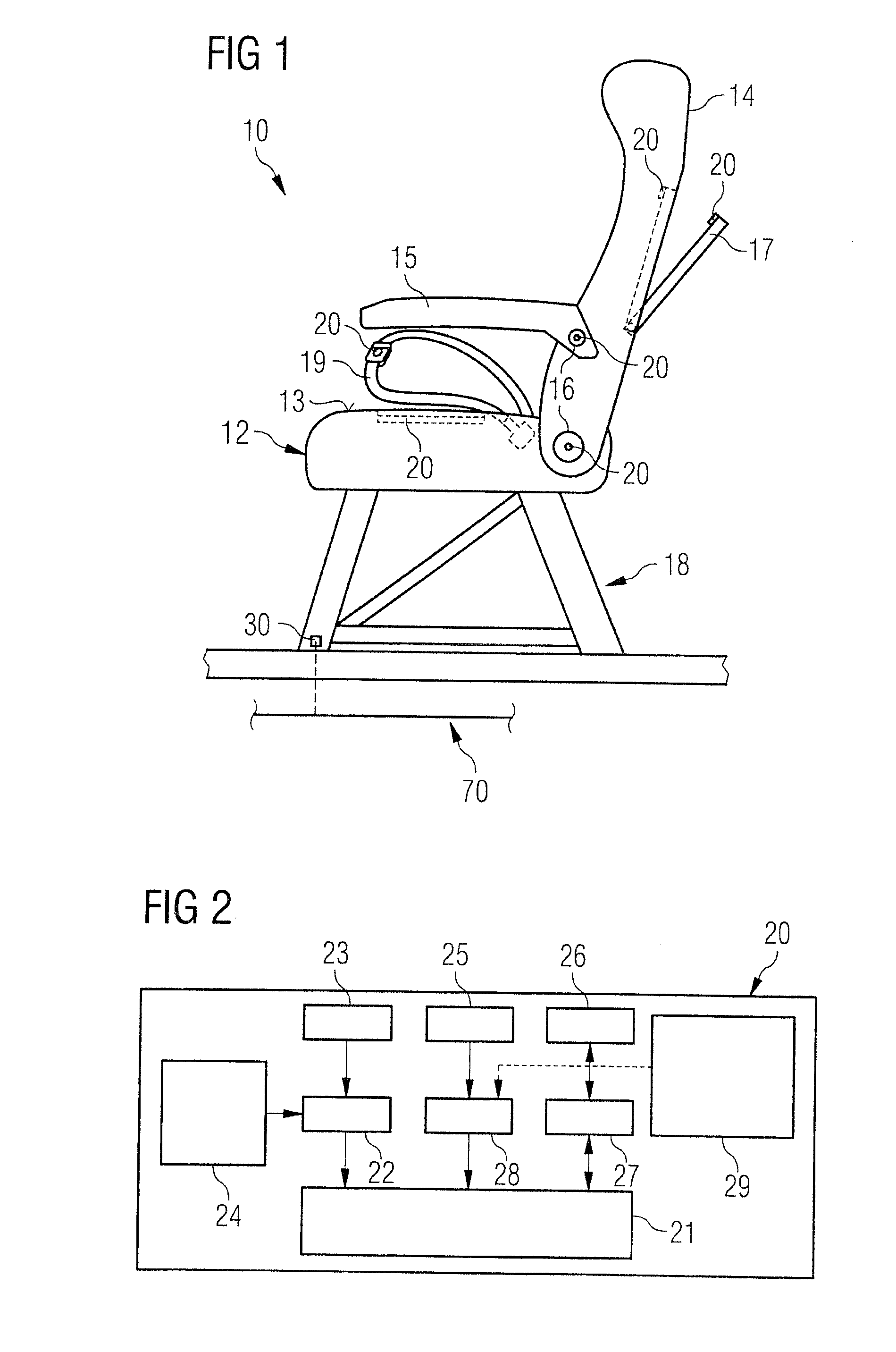 Seat with a Seat Element, Seat Arrangement and Method for Monitoring a Seat
