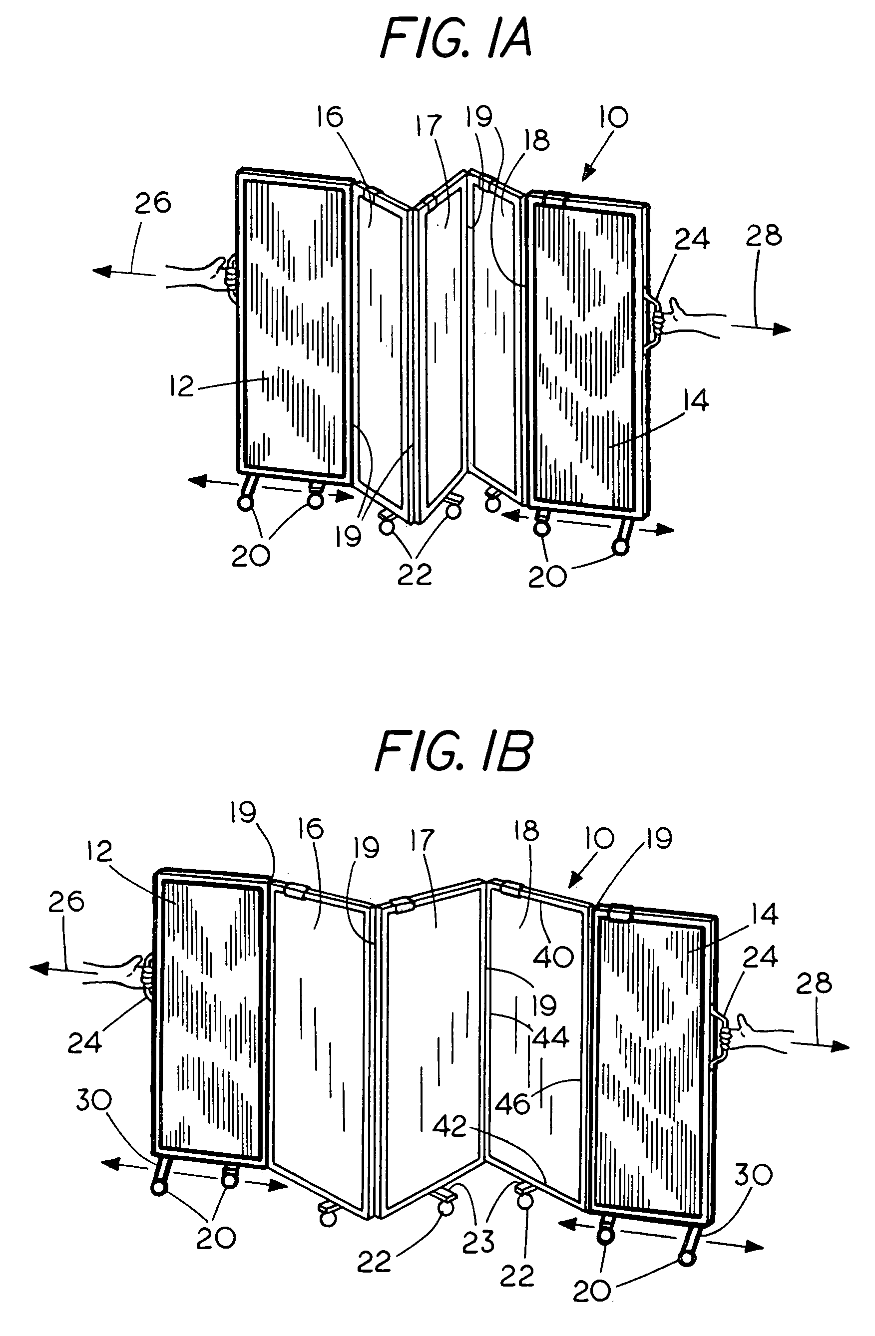 Portable folding room dividing partition