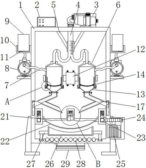 A chemical reaction filter device for easy extraction of gas