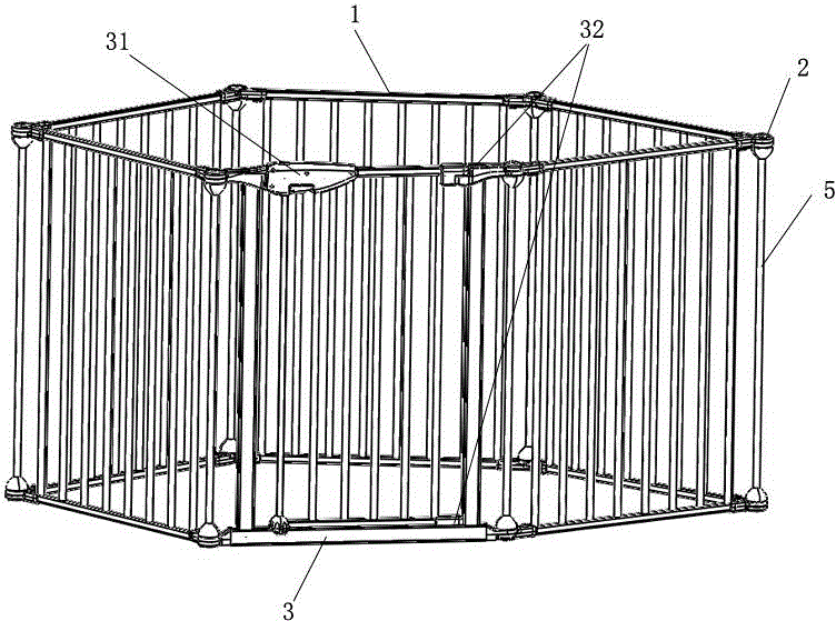 Multi-side safety fence
