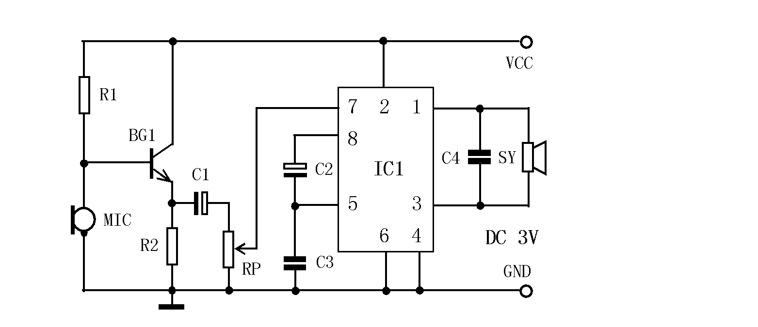 Hearing aid made from monolithic integrated circuit