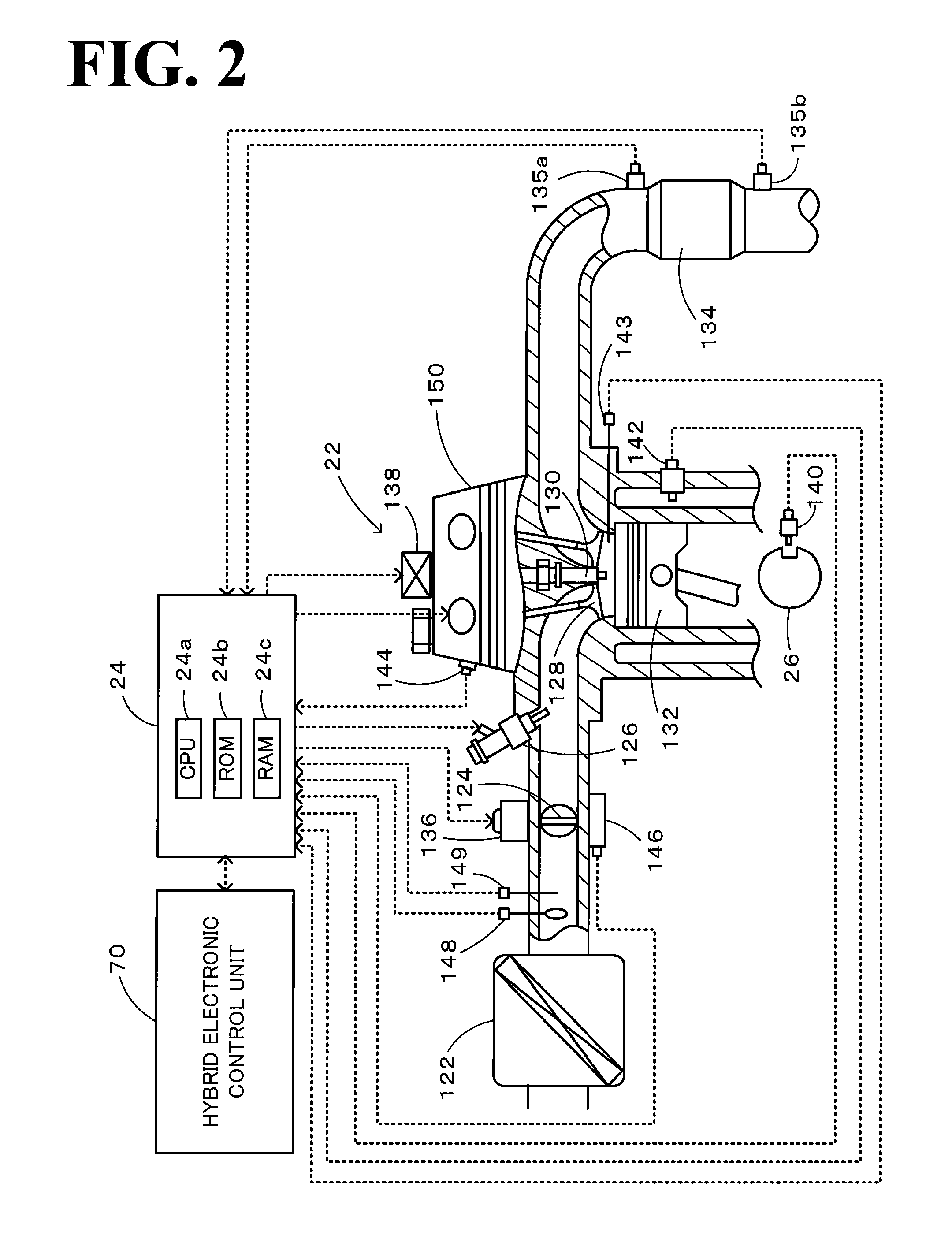 Power output apparatus, internal combustion engine system, and control methods thereof