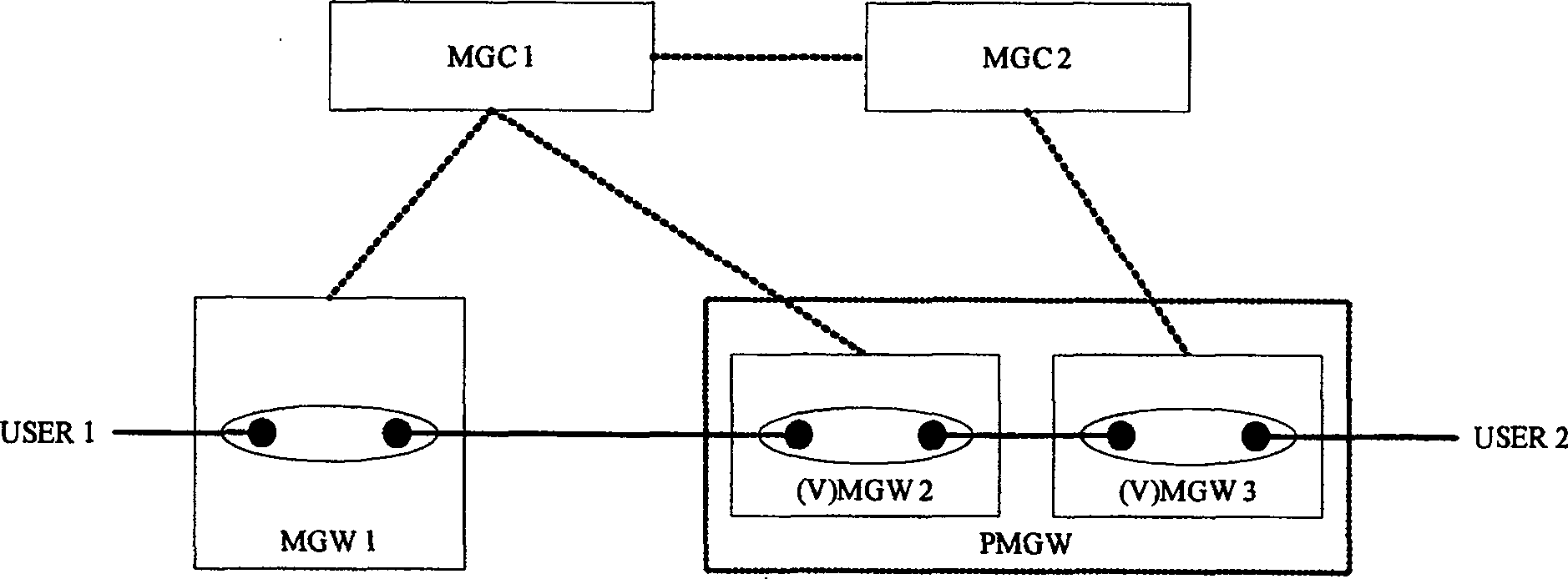 Method and system for realizing the carrier intercommunication based on the virtual relay