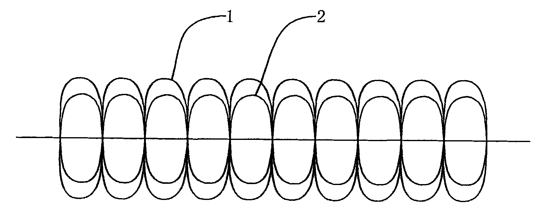 Novel pile loop fabric and method for producing same