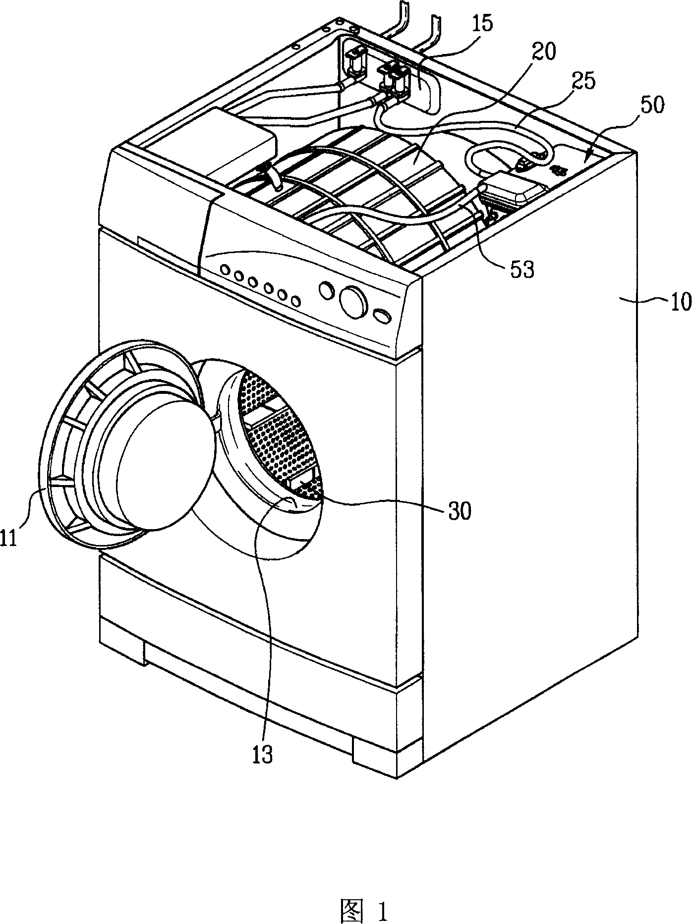 Steam generator with pressure sensor for drum washing machine and its control method