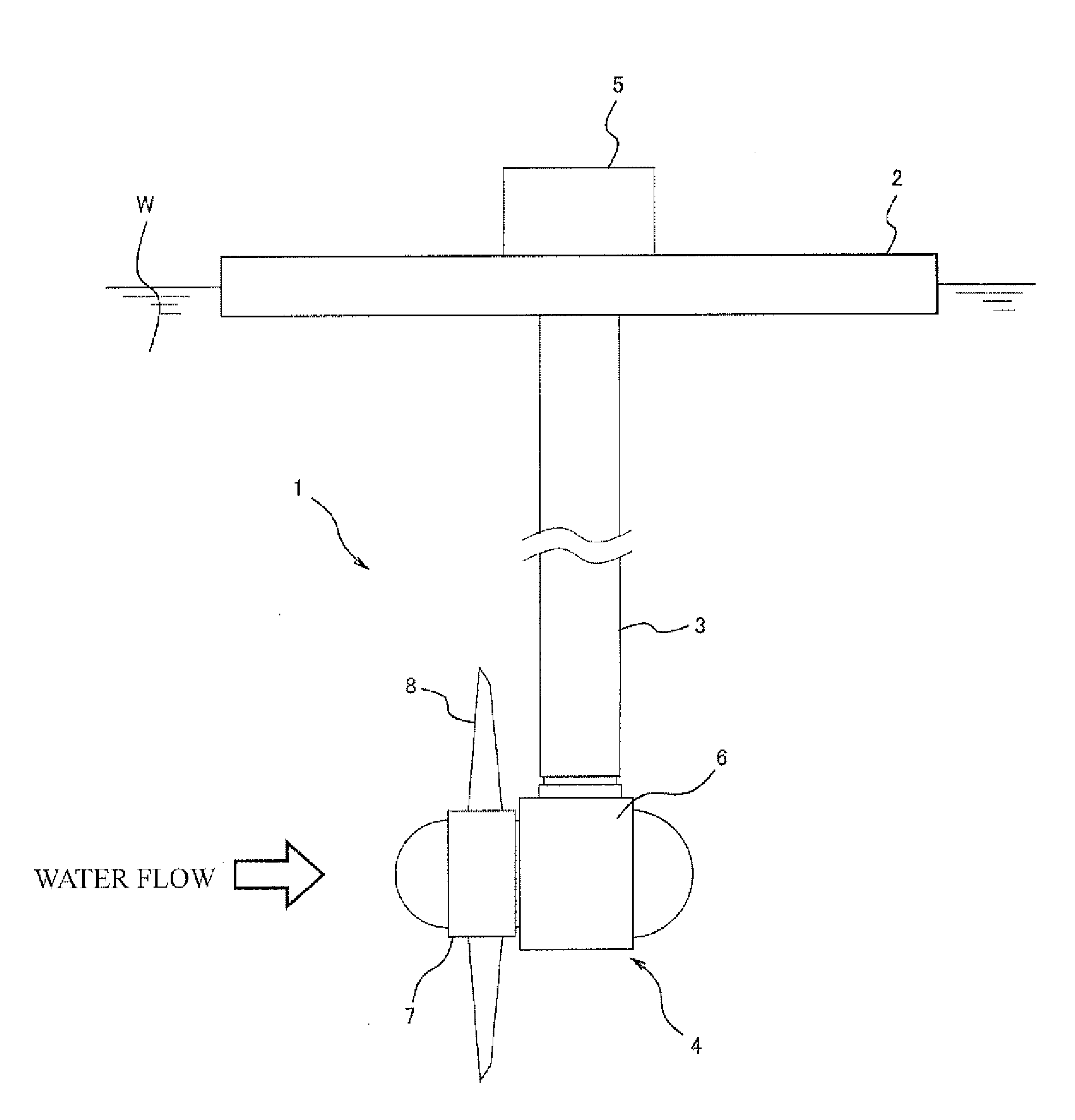 Water flow electricity generating device