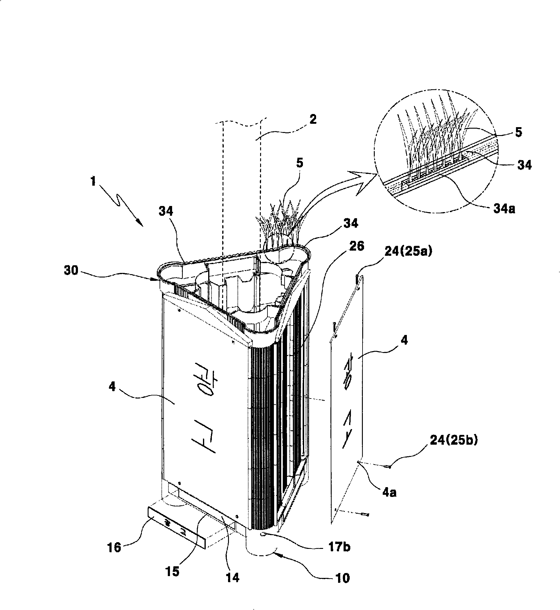 Impact-absorbing guard for column with advertising function