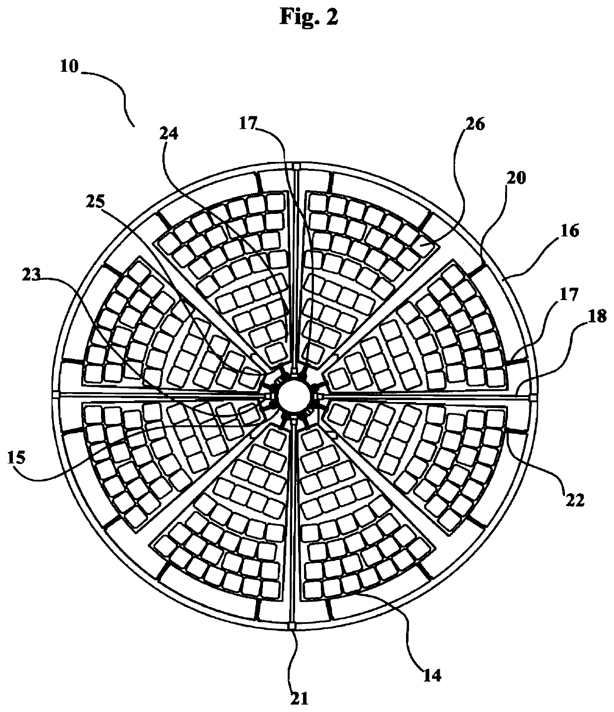 Utility pole solar energy collector system