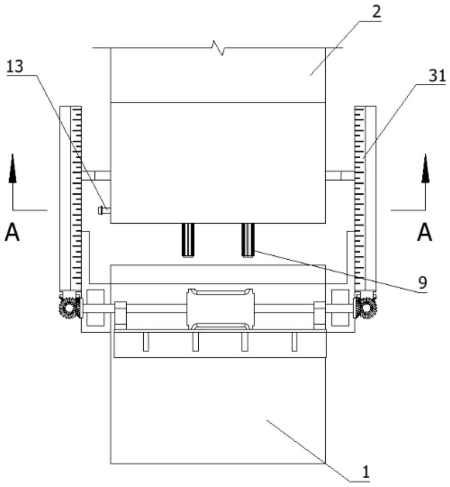 Upper material ejecting device of hot die forging press machine