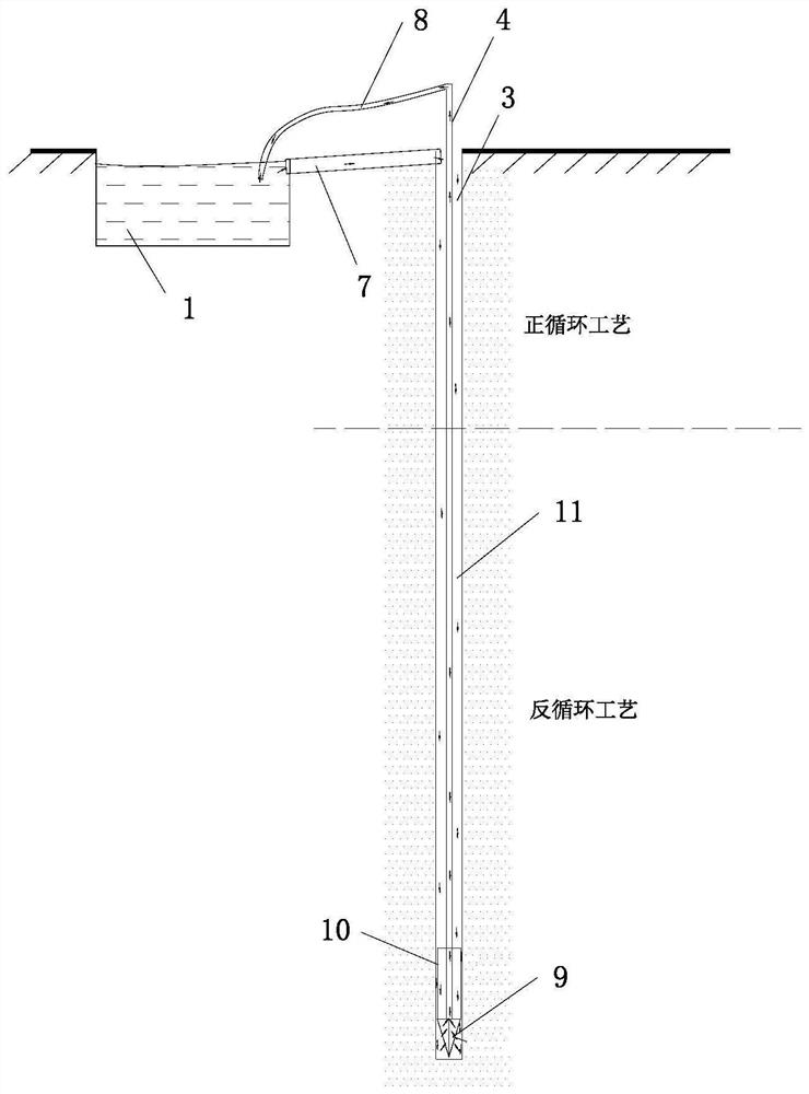 Well completion process improvement method suitable for water-saturated thick silty-fine sand layer