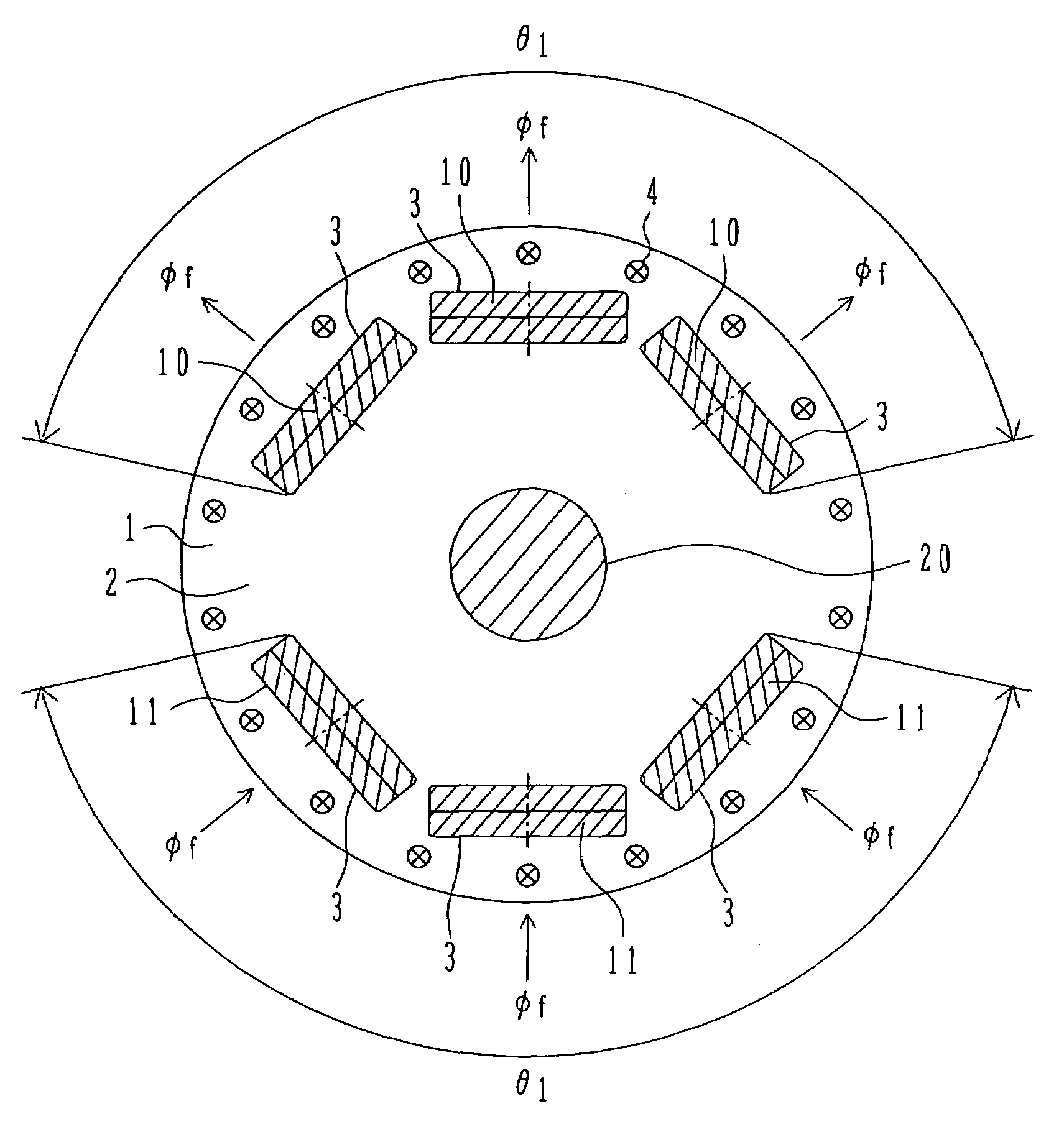 Rotor of permanent magnet rotating electric machine
