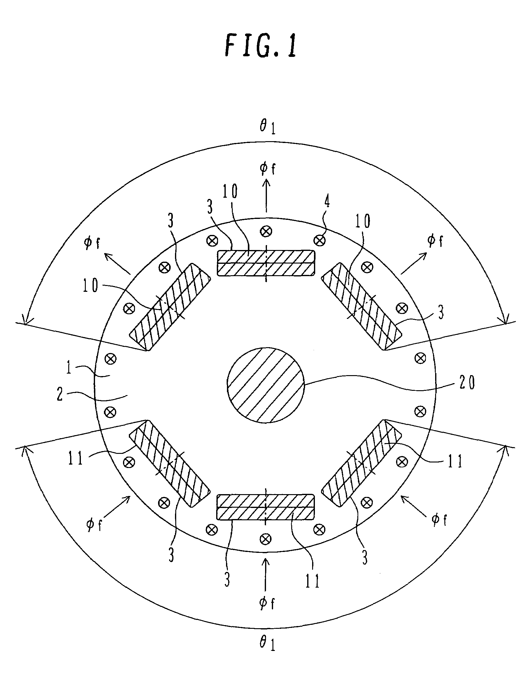 Rotor of permanent magnet rotating electric machine