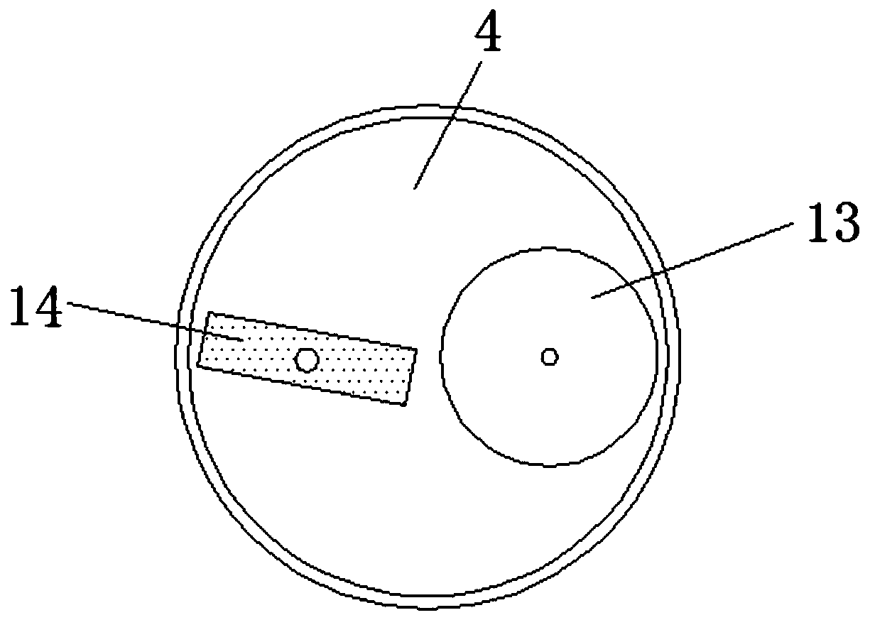 A grinding device for sheet metal that can prevent loosening of materials