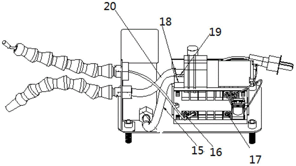 Gas stove dry burning automatic flame extinguishing device