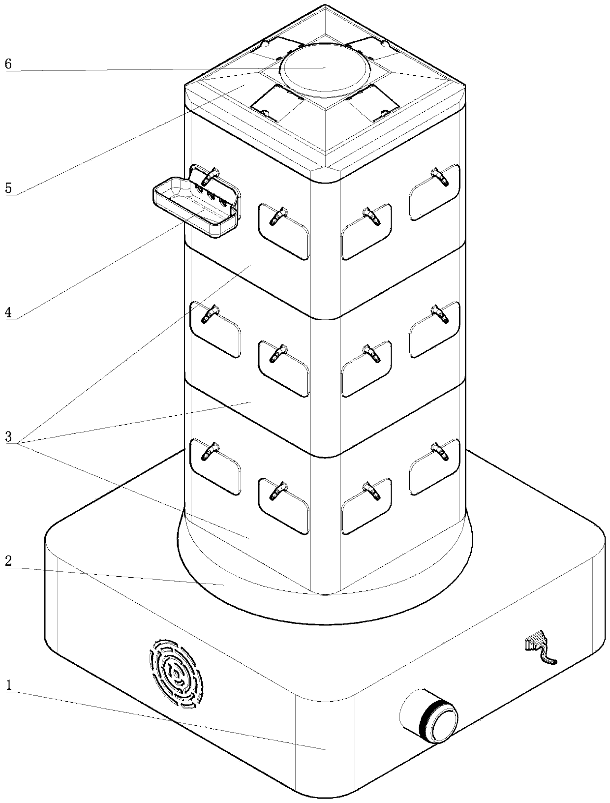 Stereoscopic strawberry planting device and planting method thereof