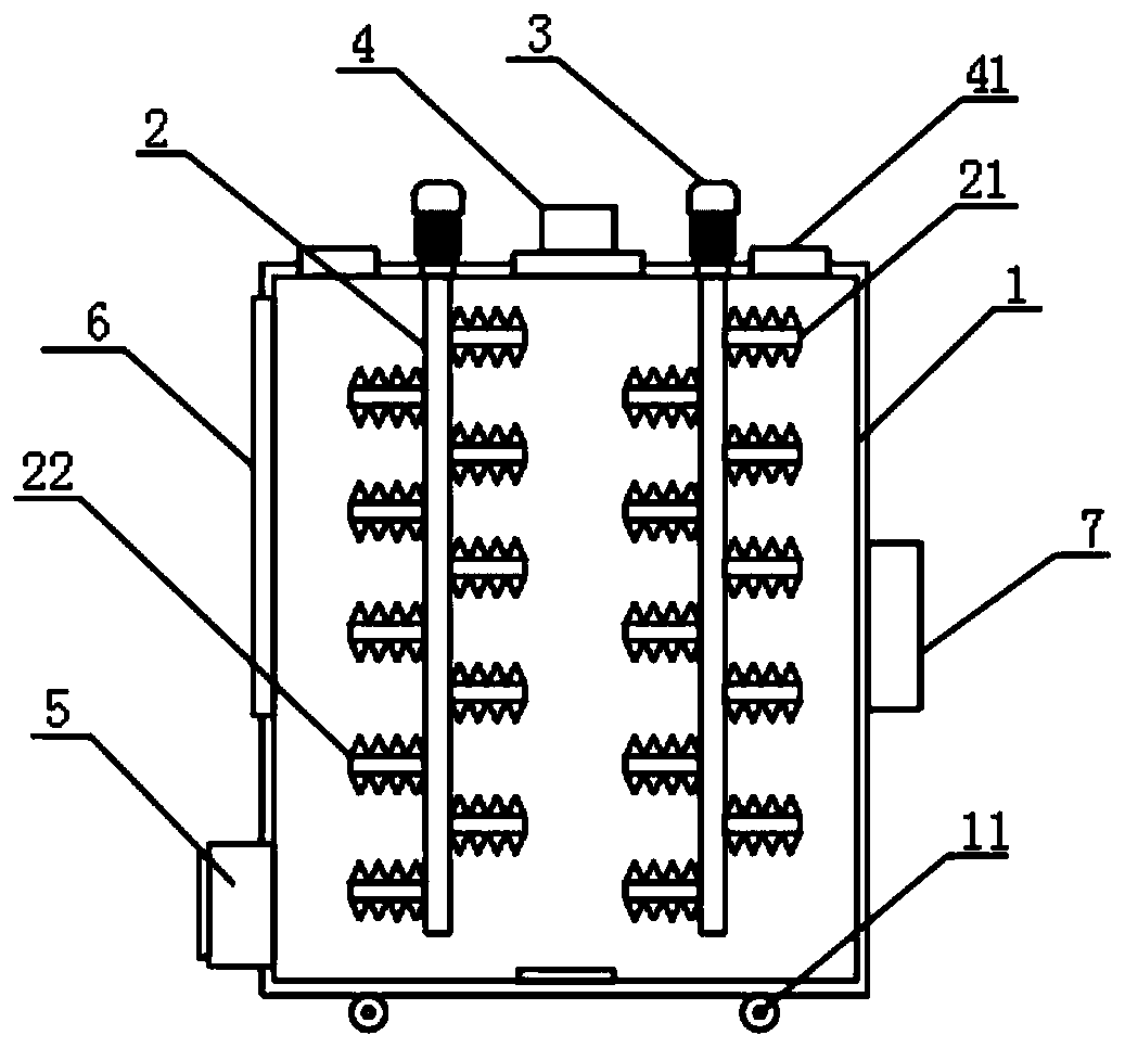 Quick mixing device for bridge construction