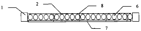 Construction method of high vertical straw sand barrier suitable for strong wind area