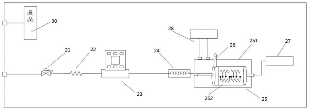 Hydrogen recovery device of methane catalytic cracking instrument