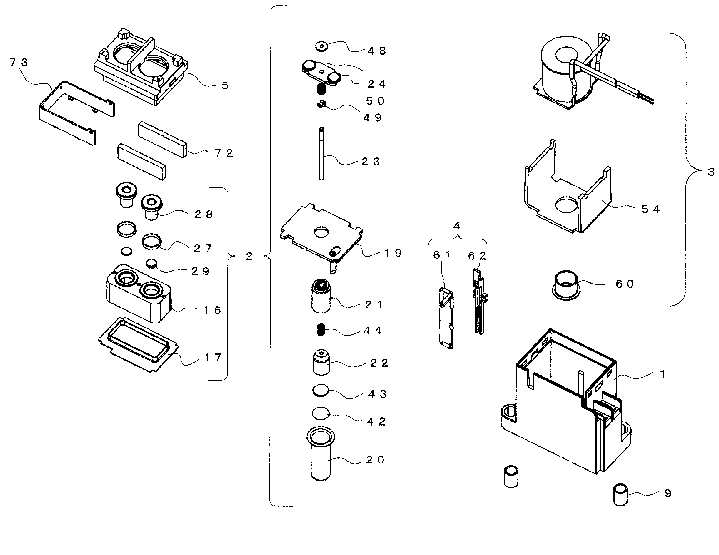 Electromagnetic relay and reed switch attachment structure