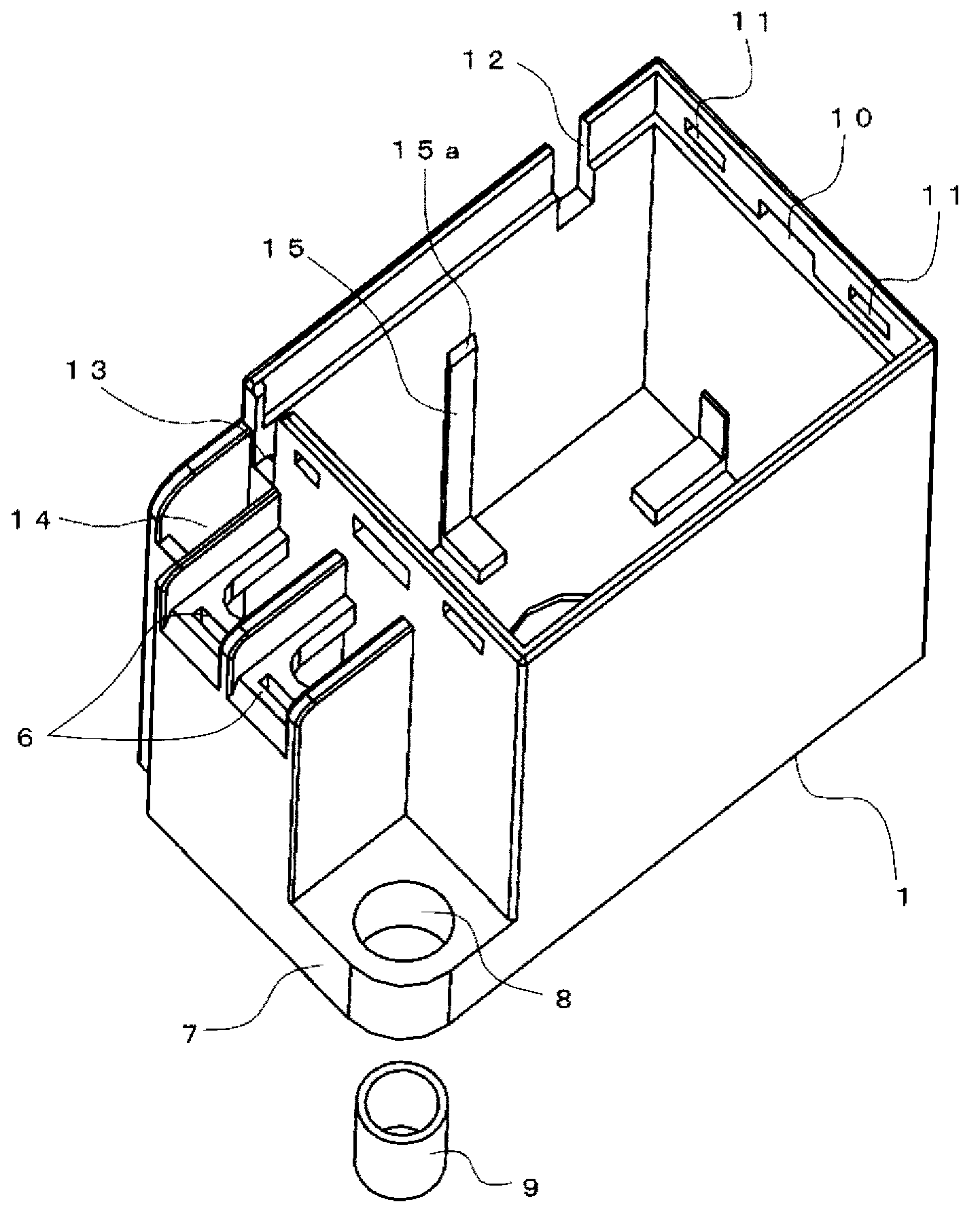 Electromagnetic relay and reed switch attachment structure