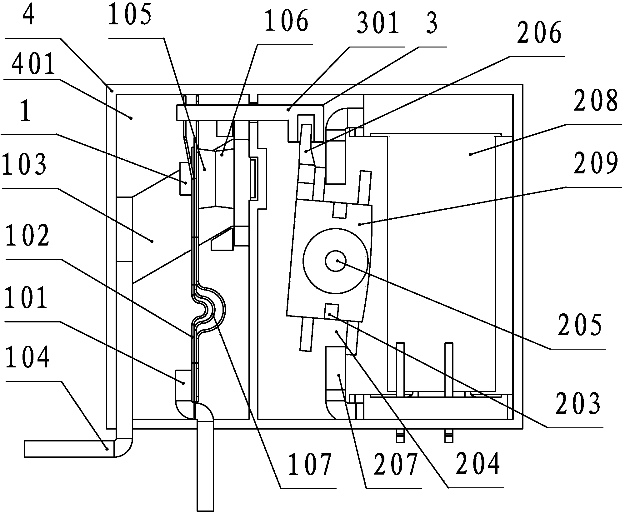 Relay capable of preventing large-current contact separation