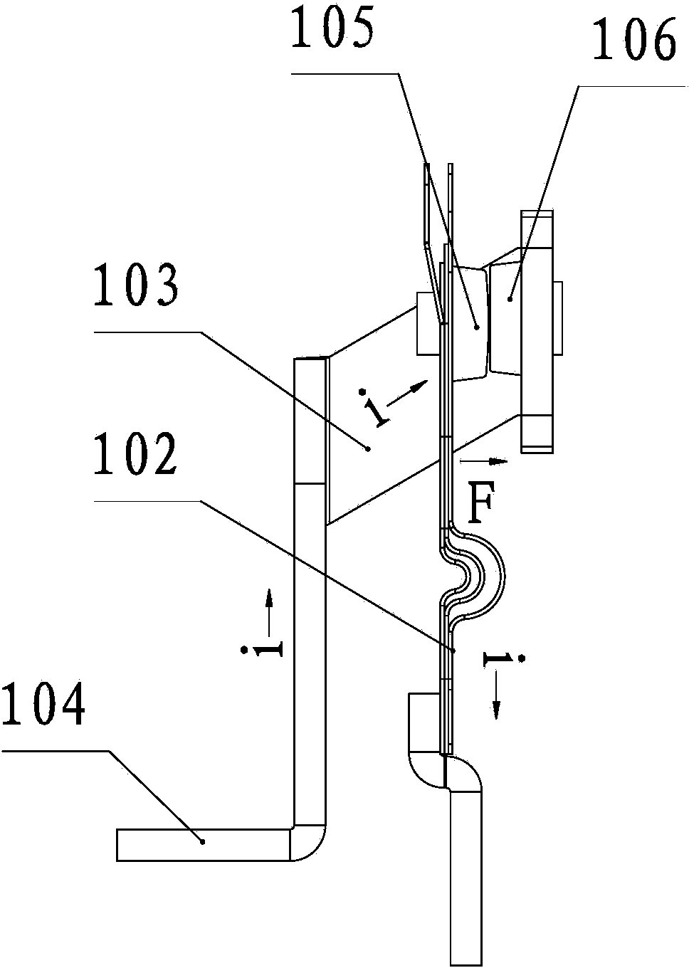 Relay capable of preventing large-current contact separation