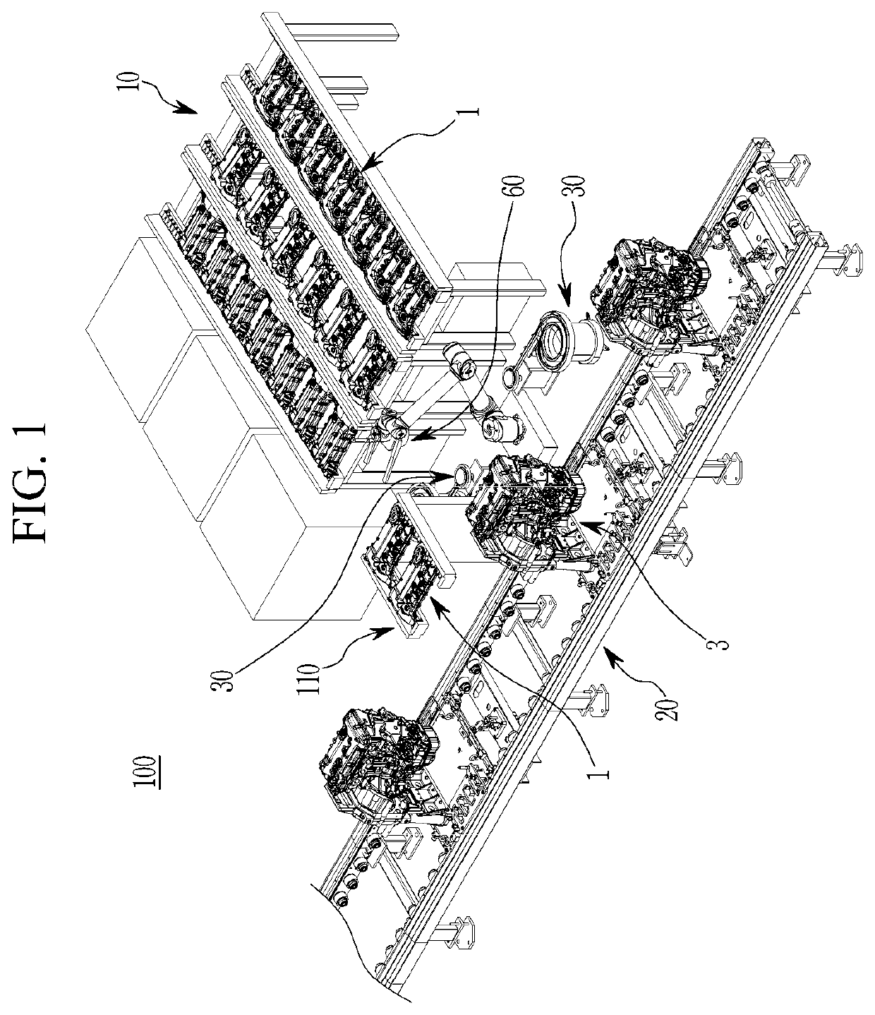 Parts assembling system and method