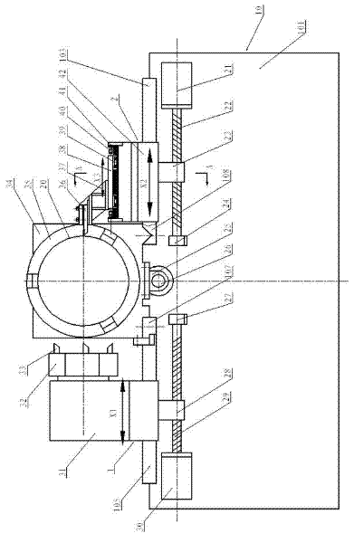 Digital controlled lathe for processing piston with non-circular section