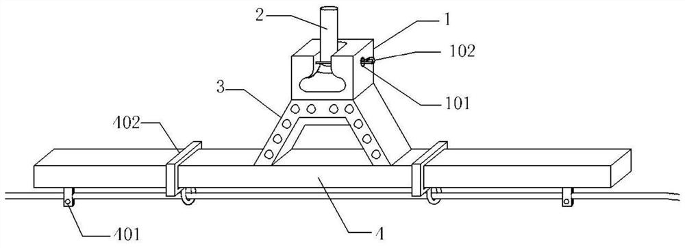 Windage-yaw-preventing device for insulator applied to jumper of anchor support of power transmission line