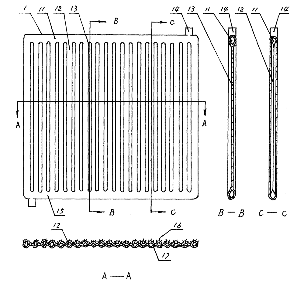 Anchor-pile-structured solar system fully utilizing lighting surface and ceramic solar panel thereof