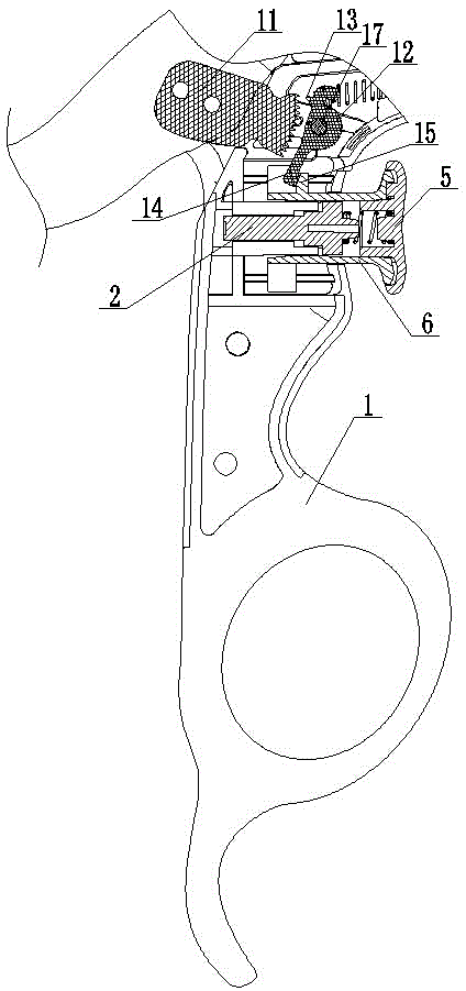 Medical forceps button type locking and clamping device and unlocking mode thereof