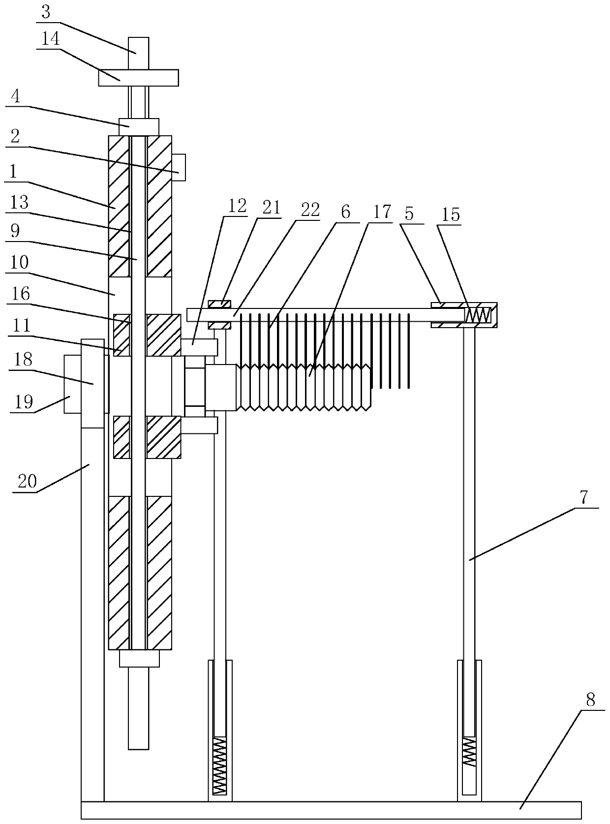 Bolt damage-free environment-friendly clearing device