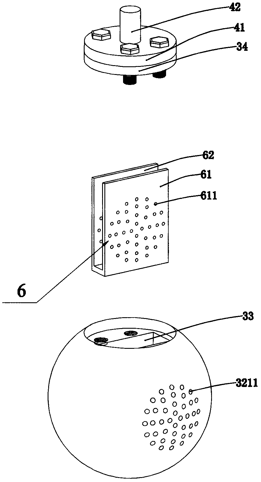 A regulating ball valve