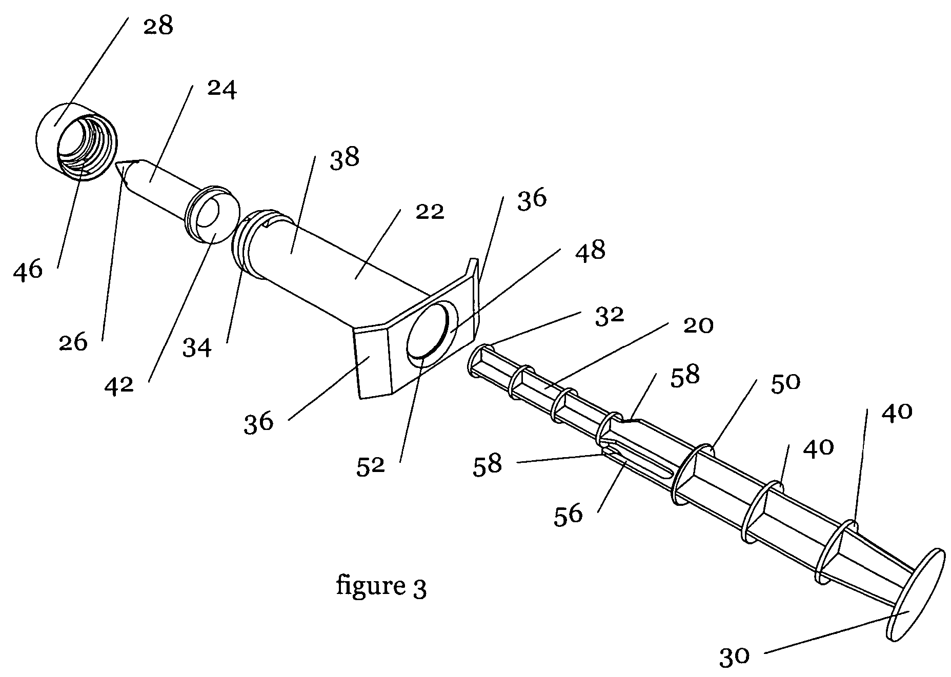 Device to inject foods with solid objects