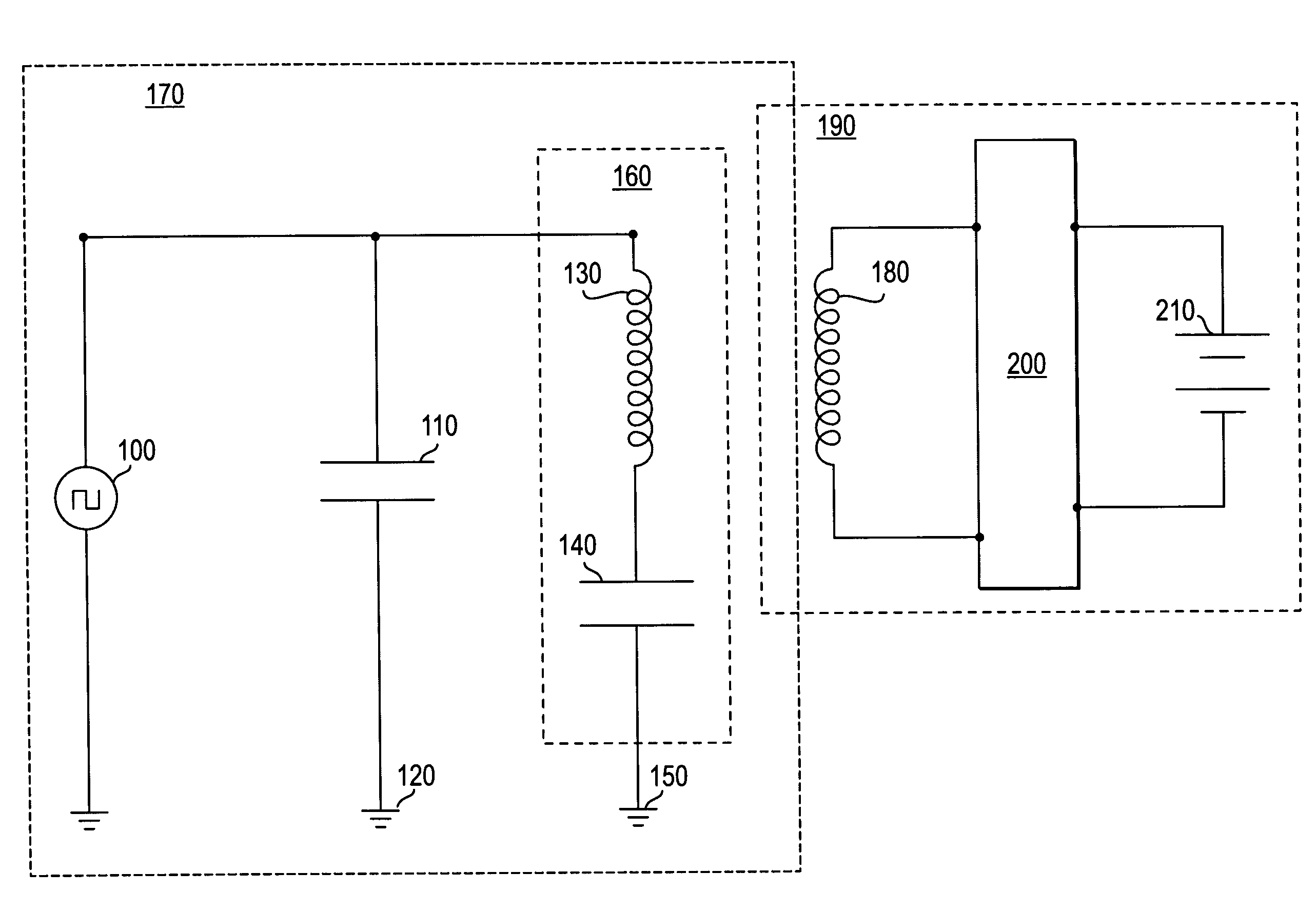 Series resonant inductive charging circuit