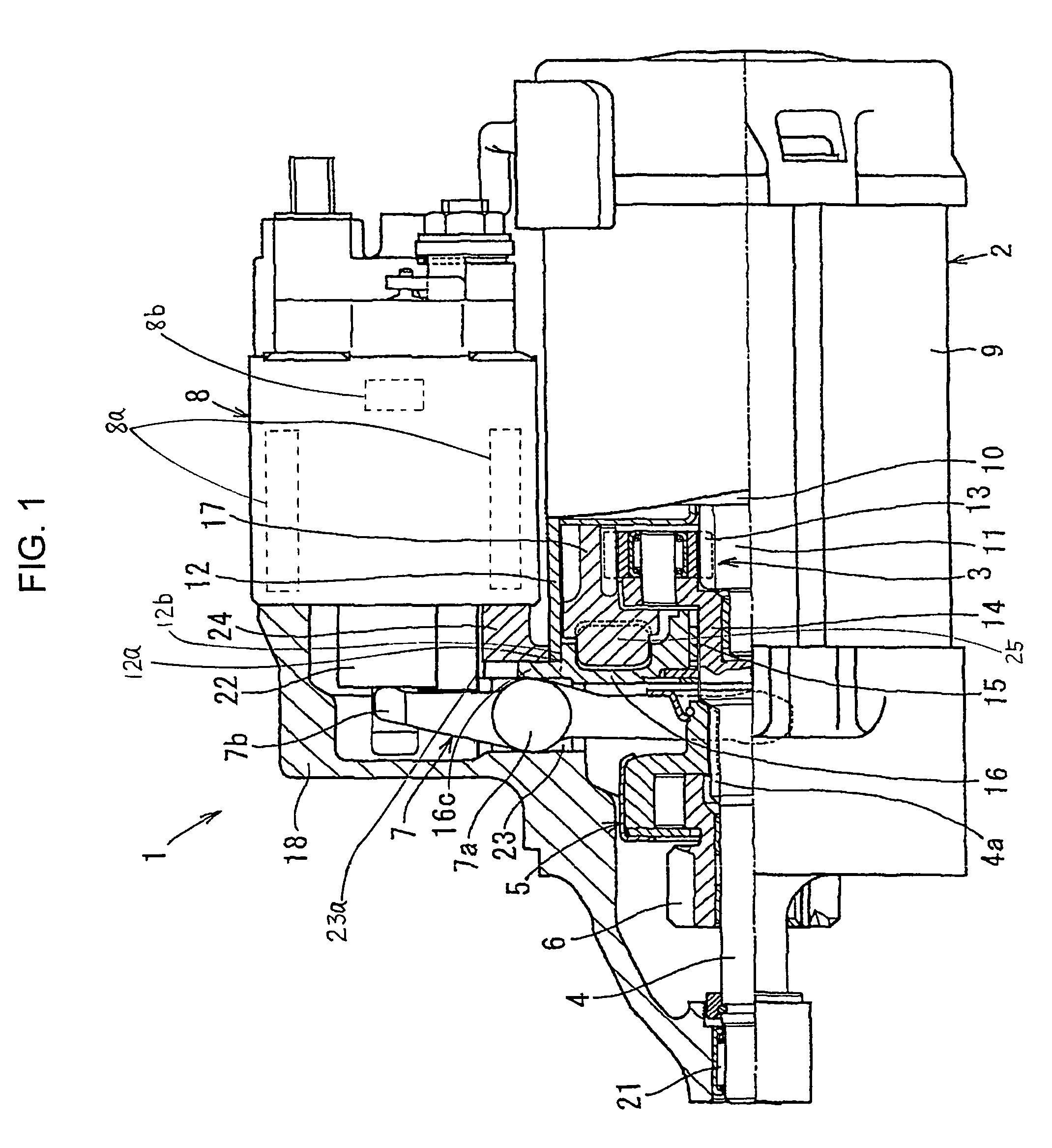 Starter with reliable fulcrum supporter supporting fulcrum portion of shift lever