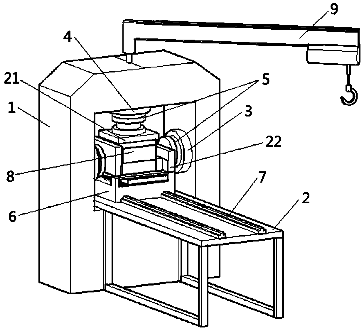 A new multi-functional testing machine for direct shearing and tension-compression loading of rock mass