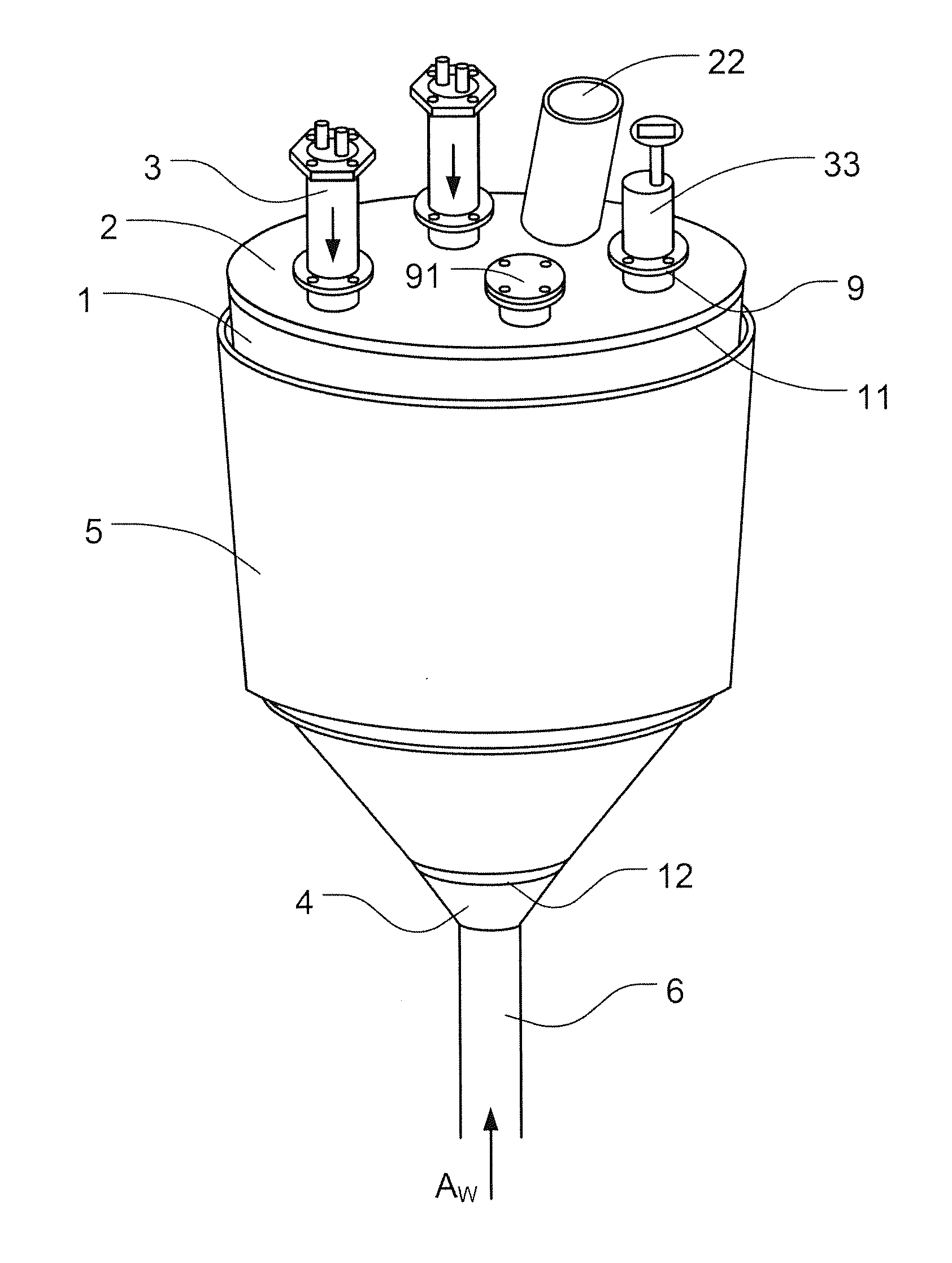Hybrid heating apparatus applicable to the moving granular bed filter
