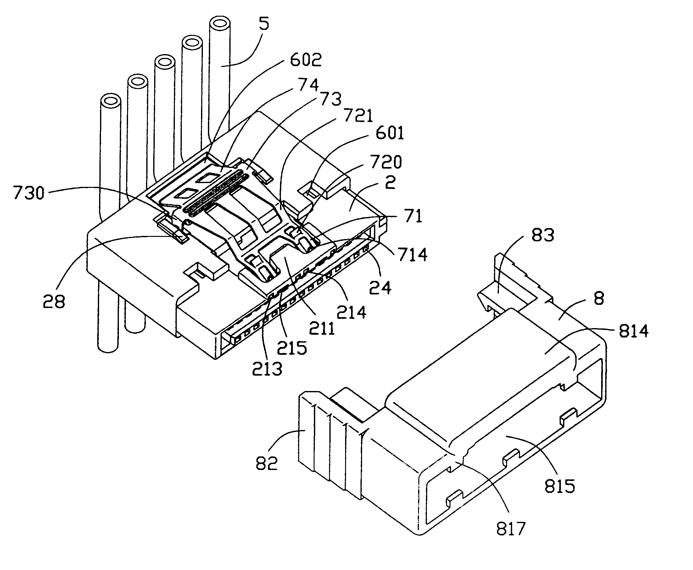 Cable end connector assembly having pulling device