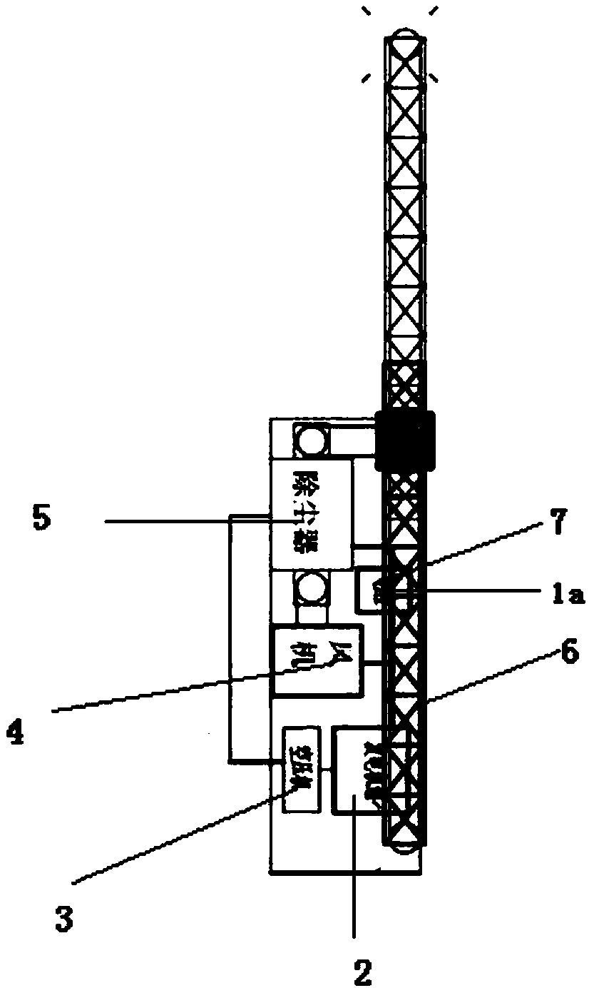 Movable dust removing system applied to space dust removal of production workshop
