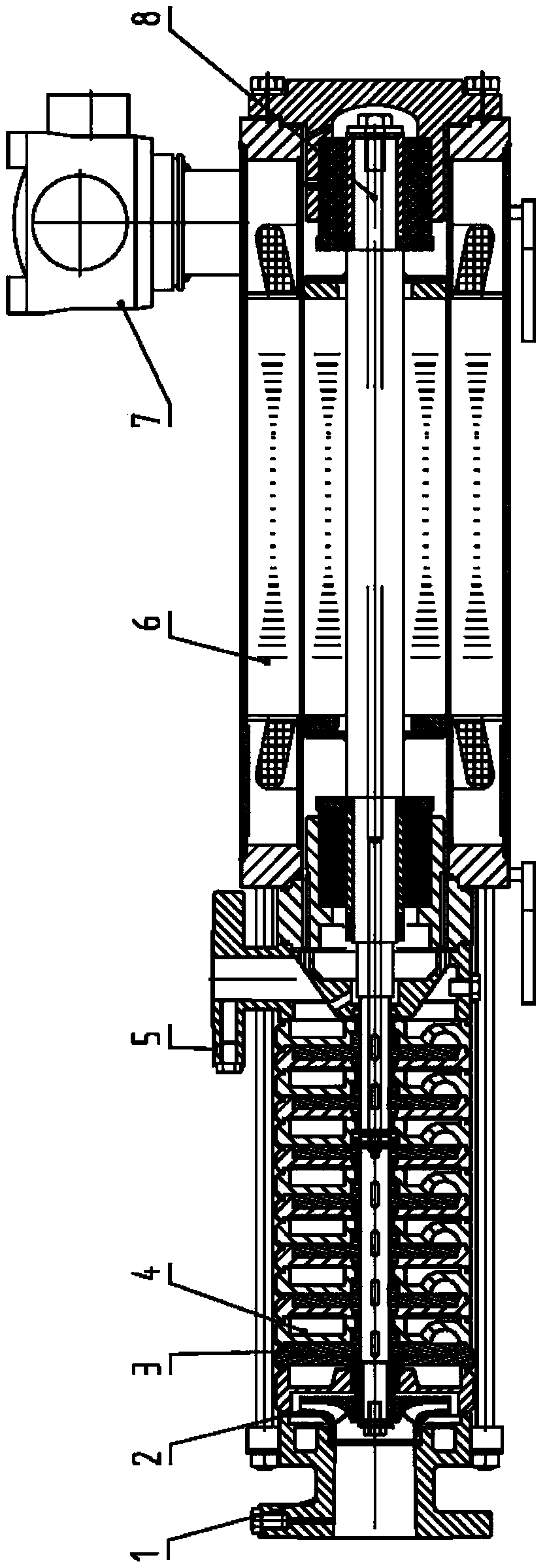 Sidestream shield pump for conveying gas-liquid mixing medium
