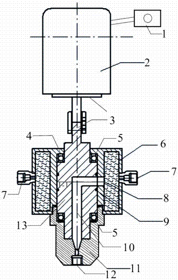 A blocking hydraulic pulse generating device and method