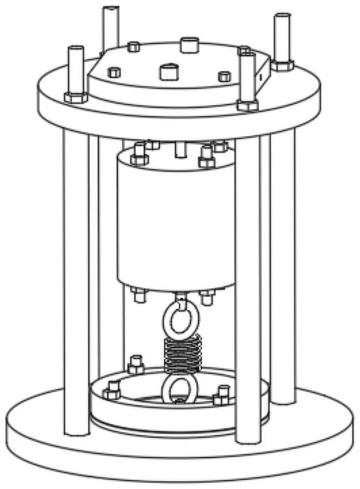 Spring type piezoelectric air pump