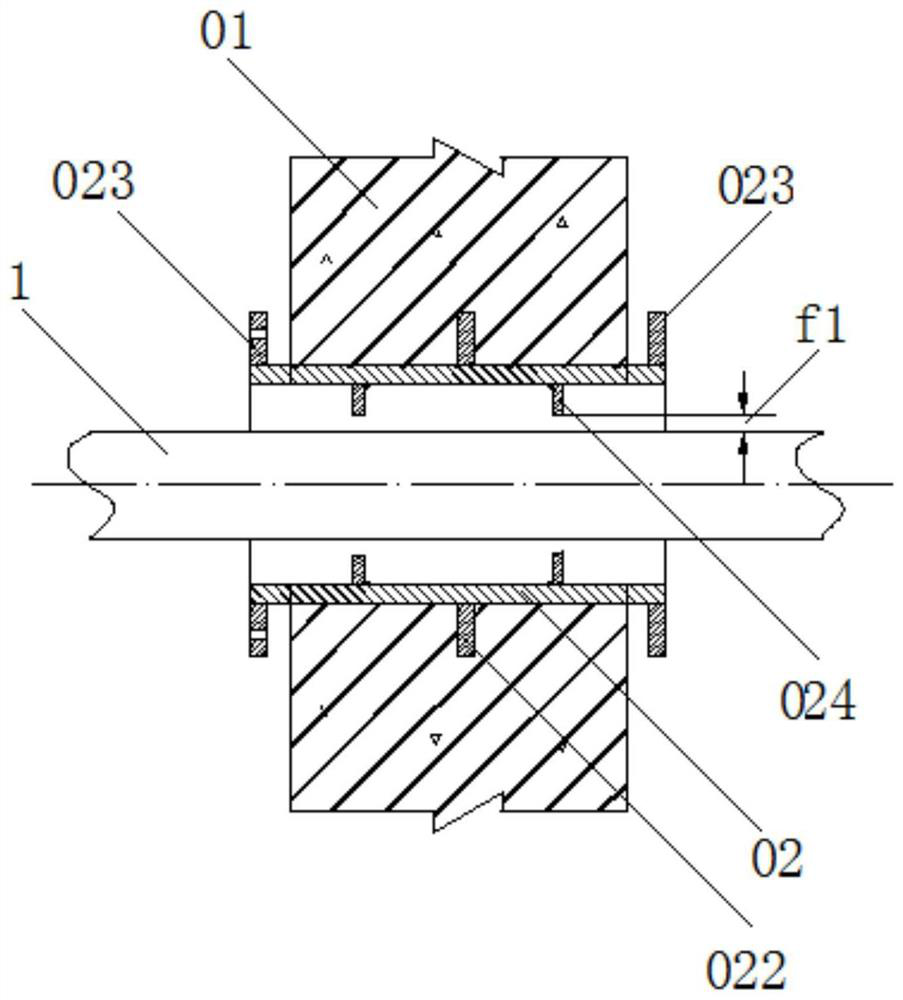 A method for repairing and reforming an existing wall-piercing casing waterproof sealing structure