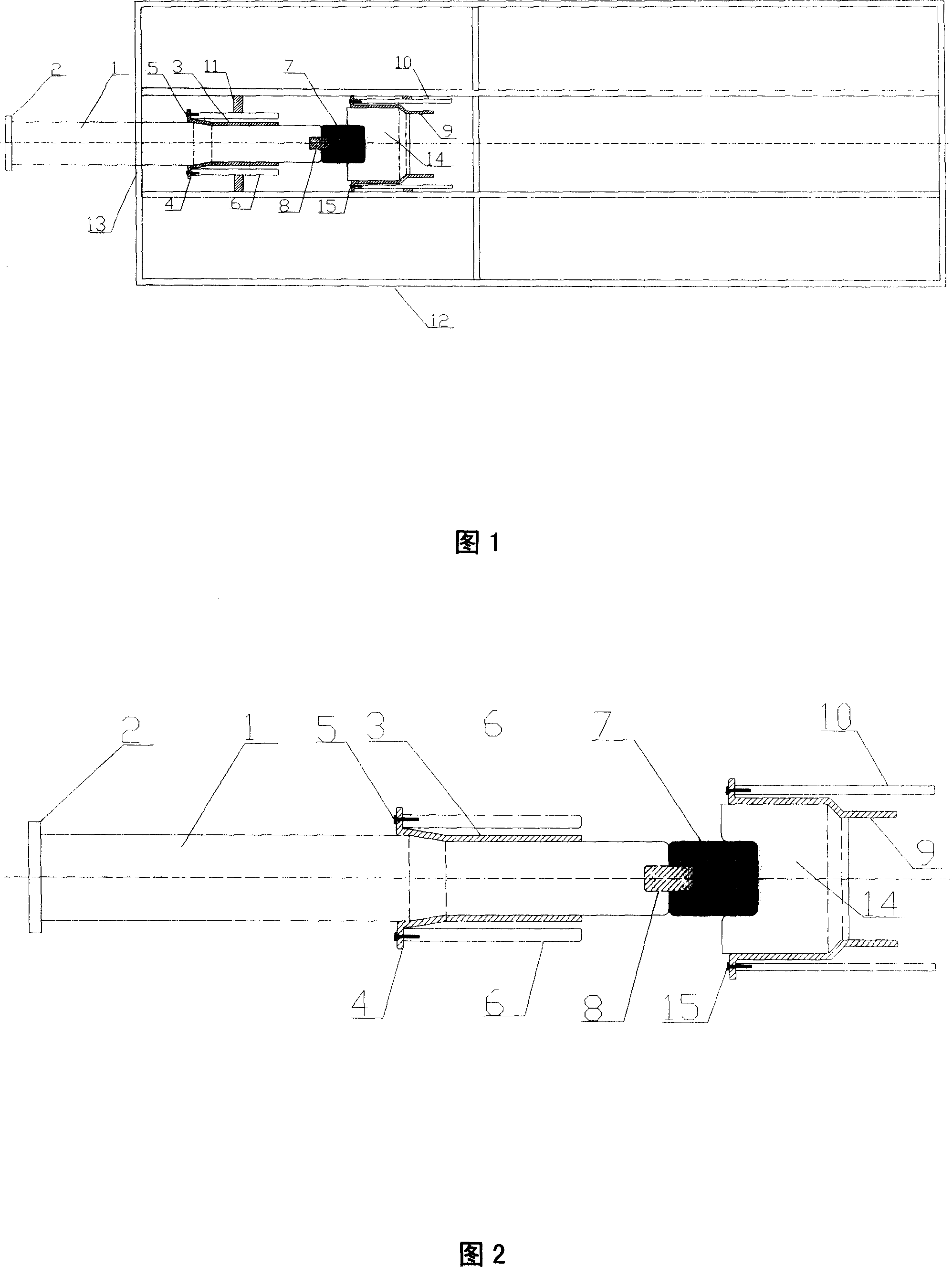 High gradient waveshape generating device used for impaction simulating trolley