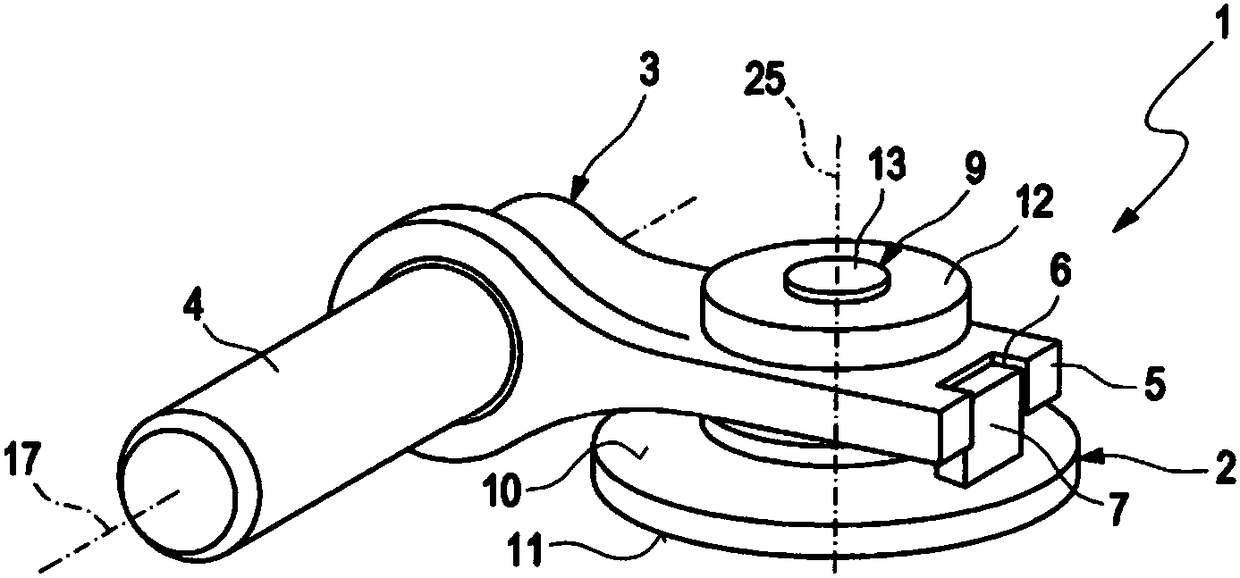 Adjusting device for a turbocharger, and turbocharger