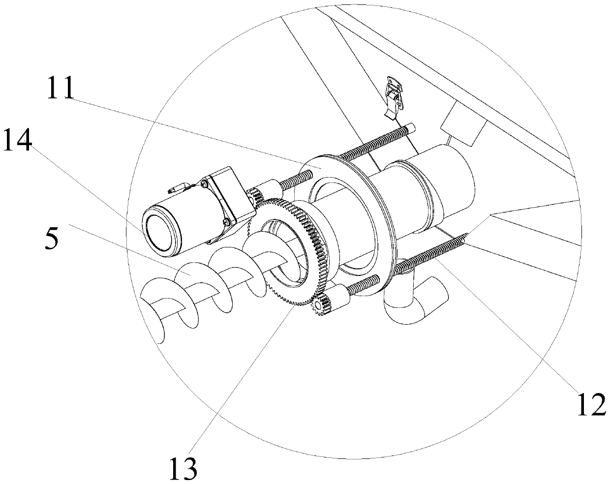 Stirring cage with solid-liquid separating function