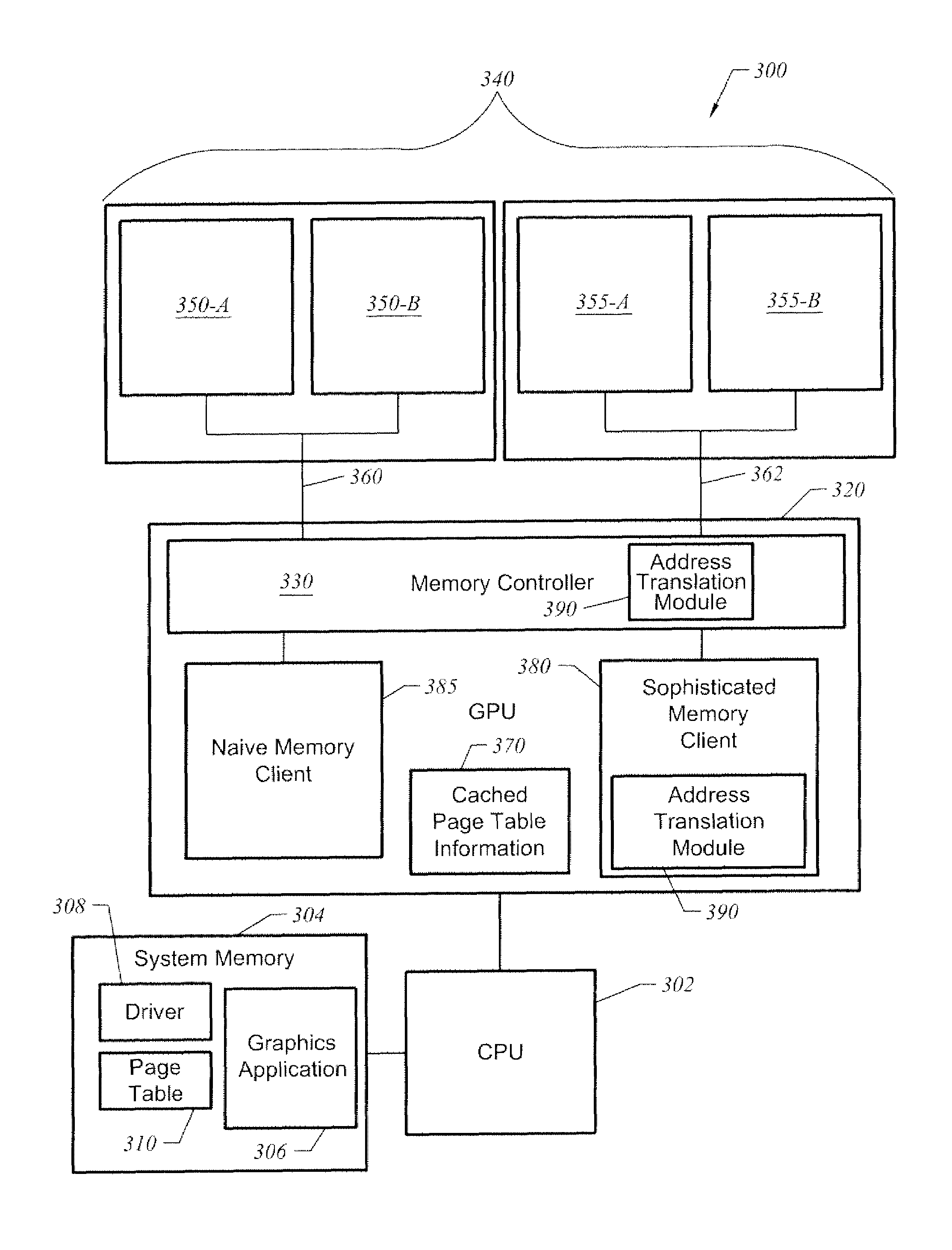 Apparatus, system, and method for using page table entries in a graphics system to provide storage format information for address translation