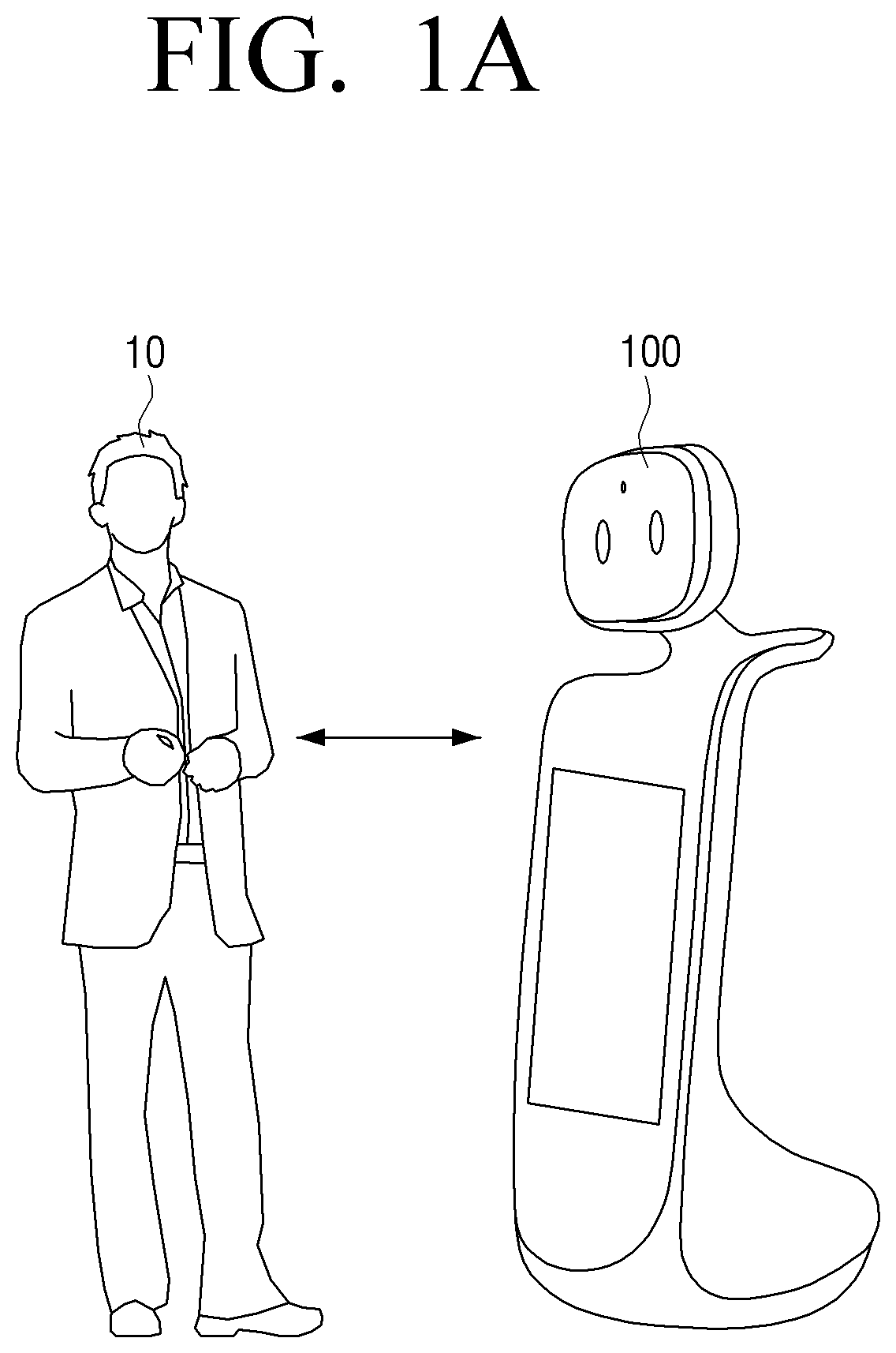 Robot for preventing interruption while interacting with user