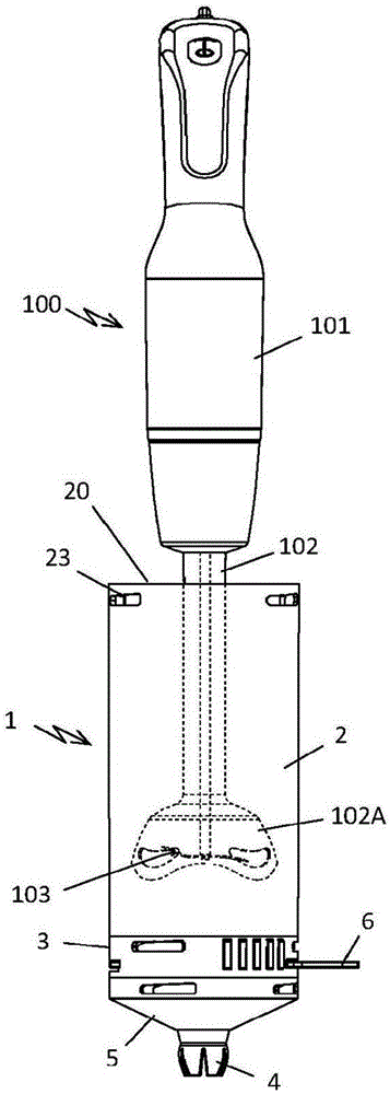 Device for producing and fixing a food preparation